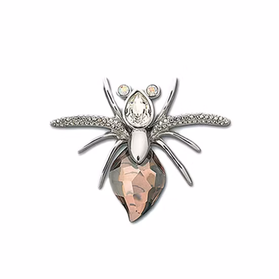 Alfinetes de broche de animais por atacado, alfinetes de broche de strass de cristal para decoração de roupas
