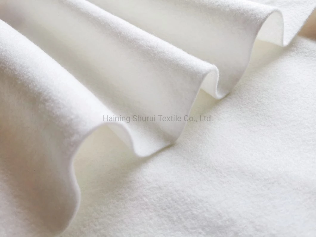 Fr Viscose White Needle Punched Non Woven Mattress Interlining Fabric Pass 1633 Flame Retardant Test 86/92" Width