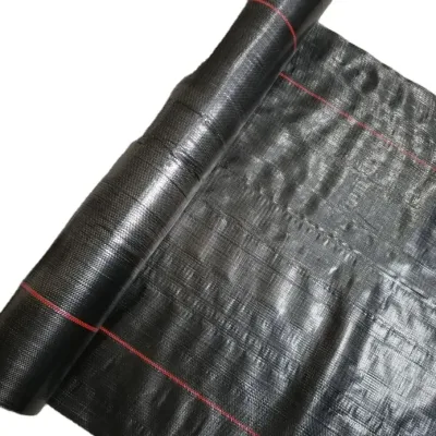 Tela suportada tecida PP do lodo da tela resistente do fio da tela do geotêxtil da cerca tecida preta do lodo